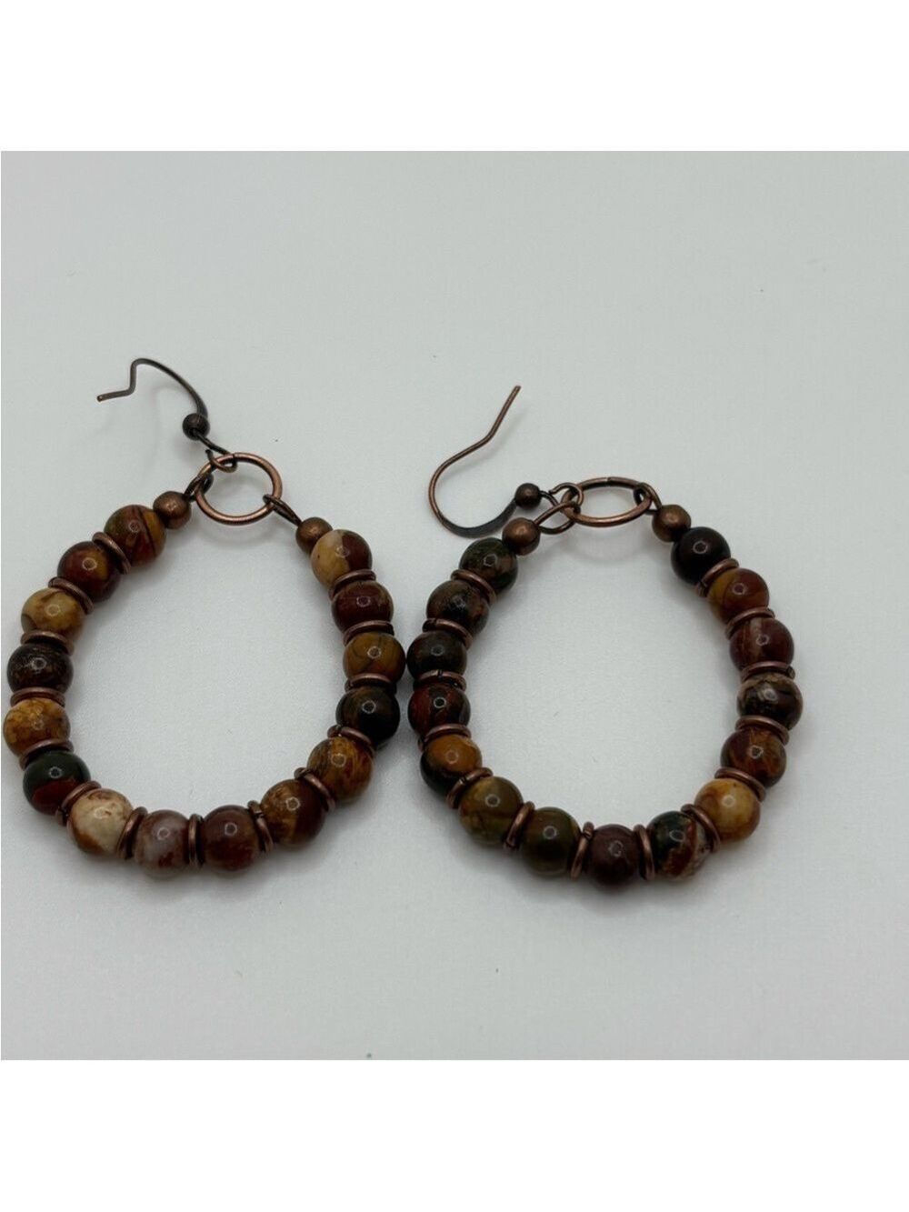 Beaded Hoop Earrings Elegant